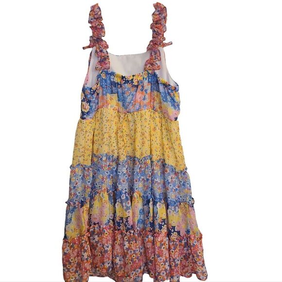 Jona Michelle Dress Tiered Chiffon Fully Lines‎ Size 10 - Picture 3 of 13